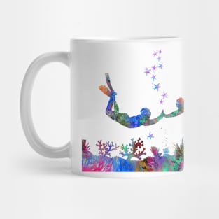 Scuba divers, scuba couple Mug